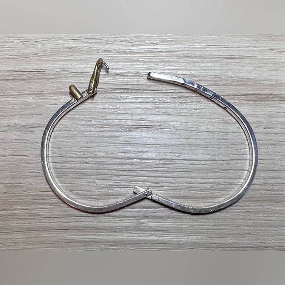 Vintage Sterling Silver MEXICO TAXCO Belt Buckle Hinged Bangle Bracelet, 12.5g - Picture 7 of 8